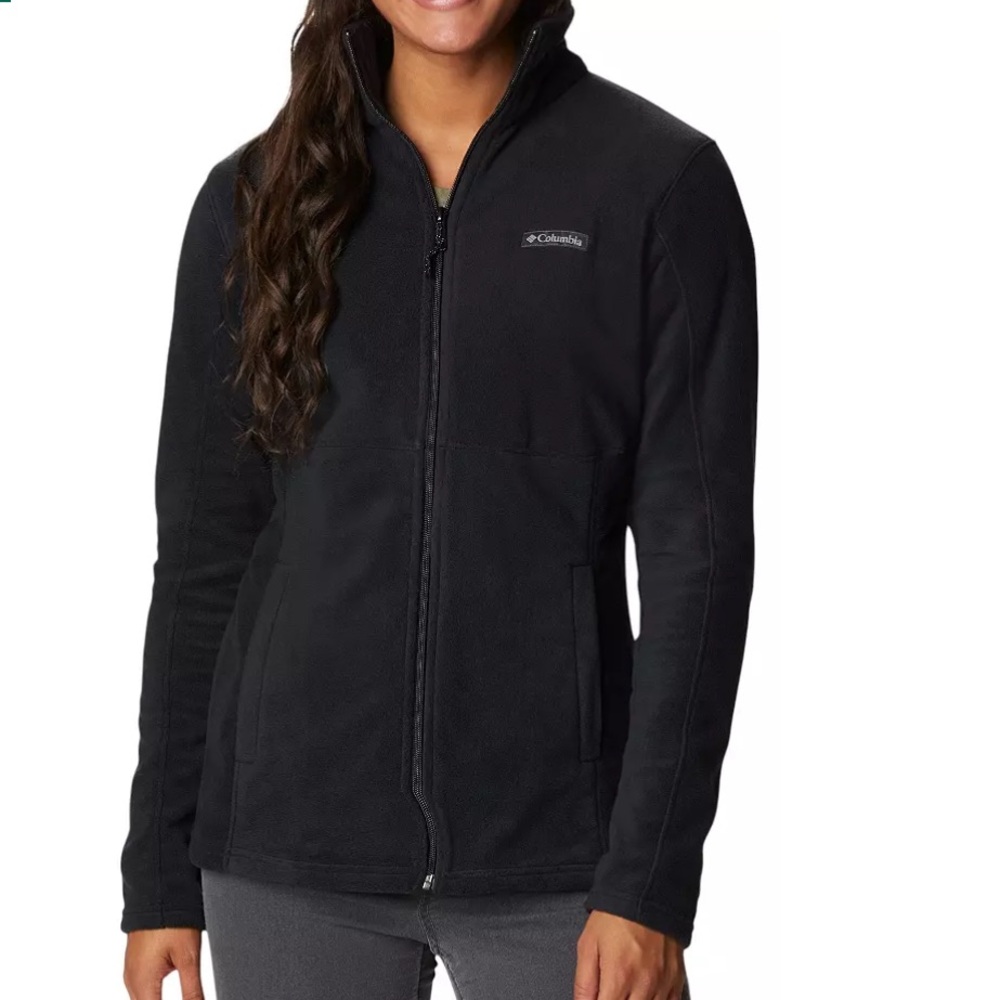 Columbia classic black Sherpa zip up jacket size large